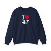 I Love 47 Crewneck Sweatshirt