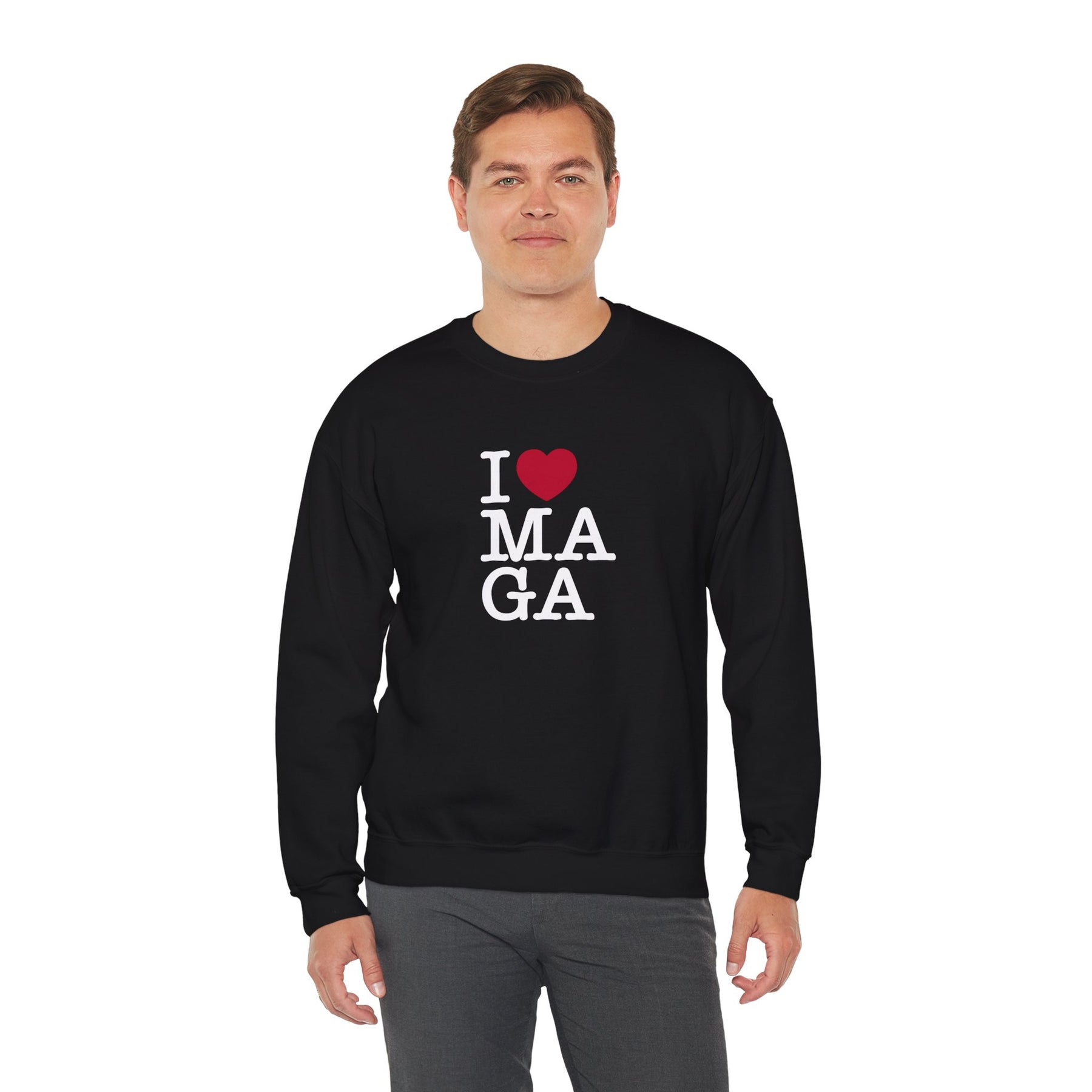 I Love MAGA Crewneck Sweatshirt