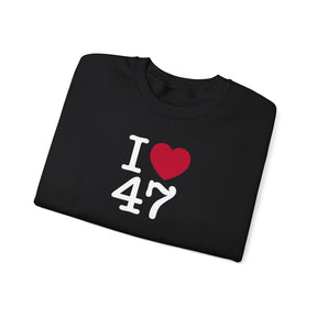 I Love 47 Crewneck Sweatshirt