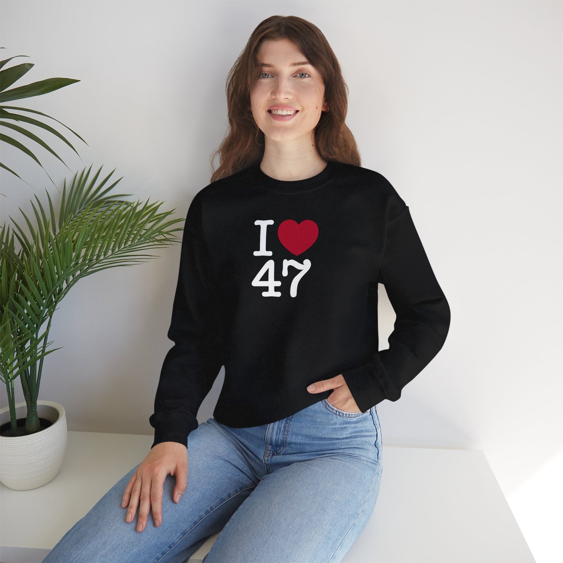 I Love 47 Crewneck Sweatshirt