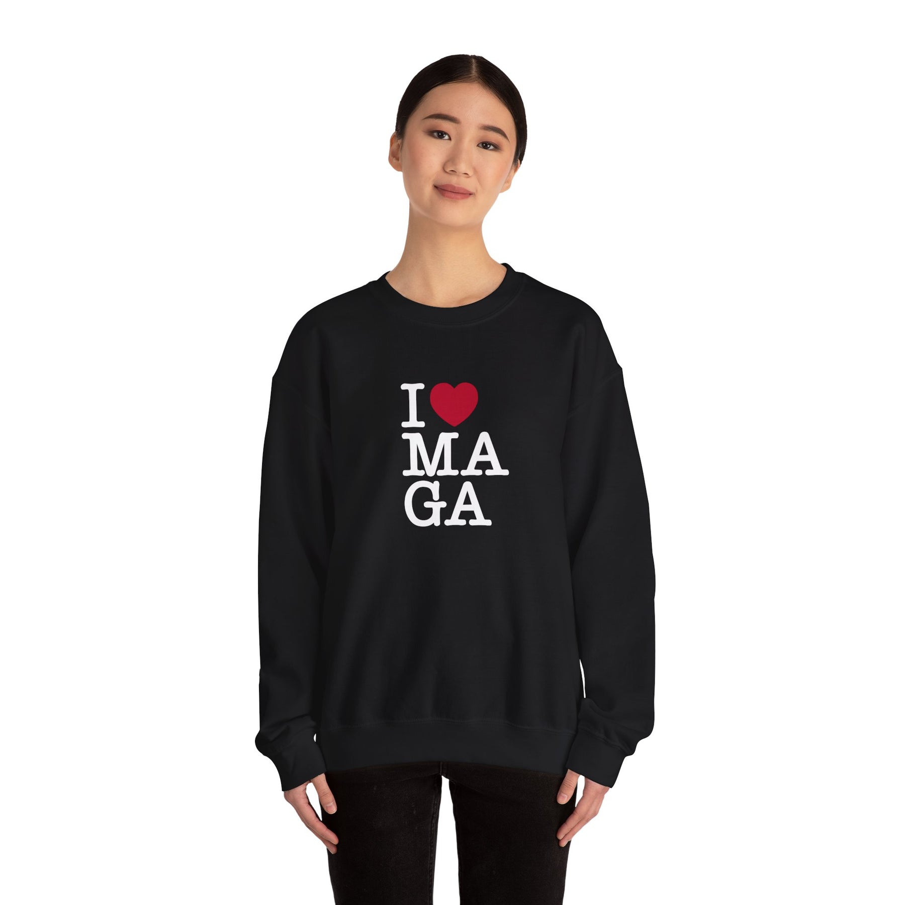 I Love MAGA Crewneck Sweatshirt