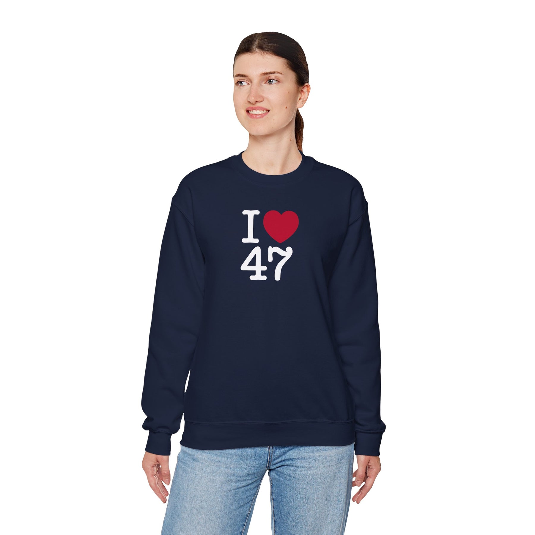 I Love 47 Crewneck Sweatshirt