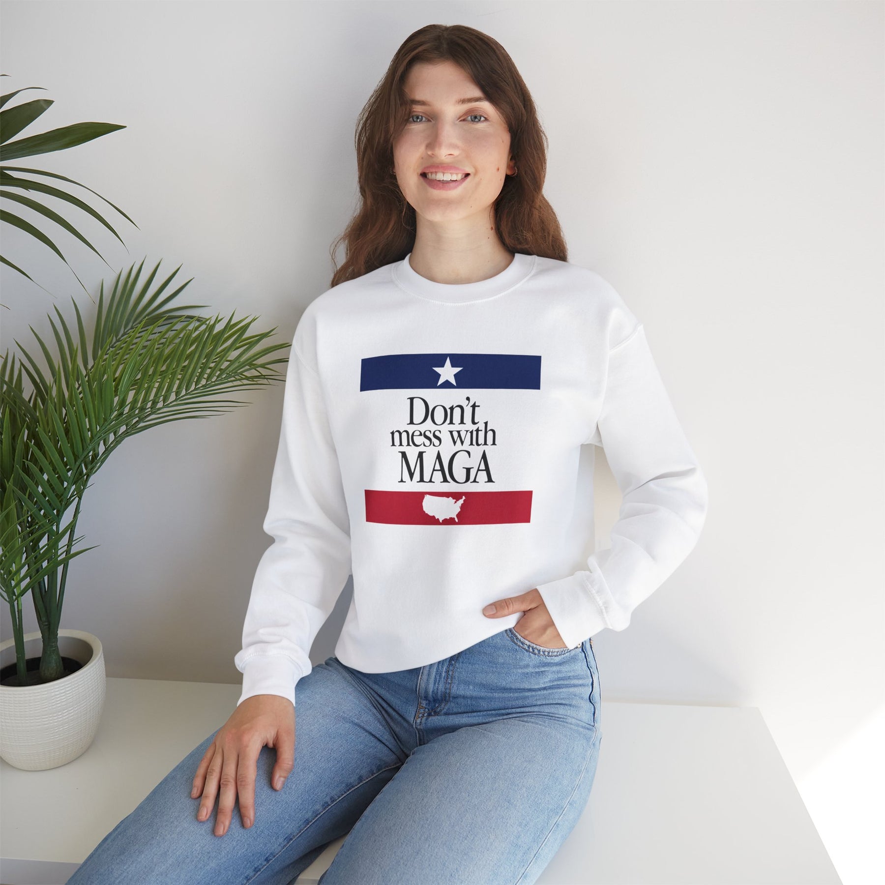 Don't mess with MAGA Crewneck Sweatshirt