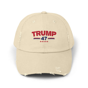 TRUMP 47 Distressed Cap