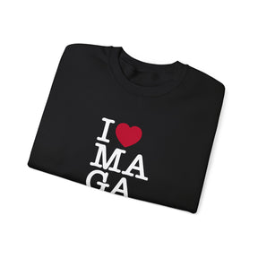 I Love MAGA Crewneck Sweatshirt